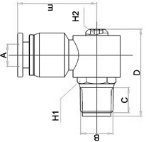 PMPH, All metal Pneumatic Fittings with NPT AND BSPT thread, Air Fittings, one touch tube fittings, Pneumatic Fitting, Nickel Plated Brass Push in Fittings